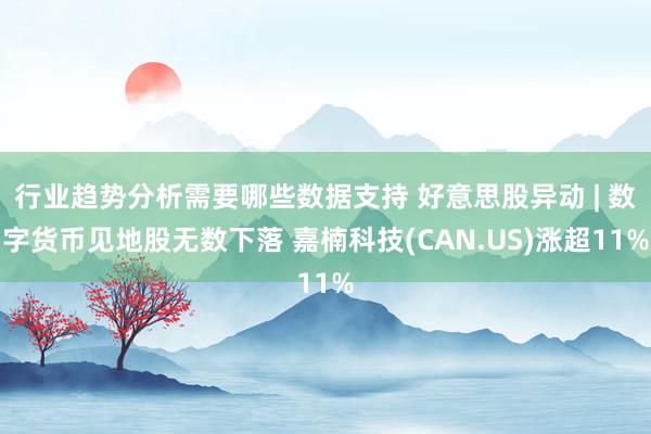 行业趋势分析需要哪些数据支持 好意思股异动 | 数字货币见地股无数下落 嘉楠科技(CAN.US)涨超11%