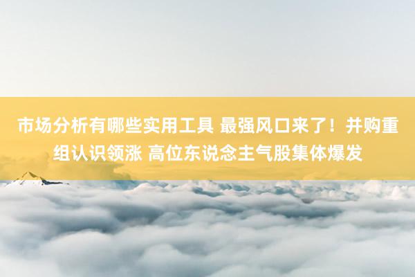 市场分析有哪些实用工具 最强风口来了！并购重组认识领涨 高位东说念主气股集体爆发