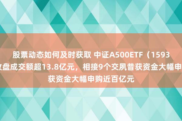 股票动态如何及时获取 中证A500ETF（159338）上昼收盘成交额超13.8亿元，相接9个交夙昔获资金大幅申购近百亿元