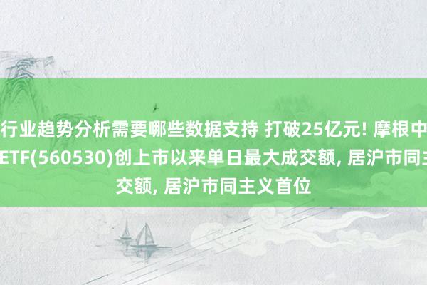 行业趋势分析需要哪些数据支持 打破25亿元! 摩根中证A500ETF(560530)创上市以来单日最大成交额, 居沪市同主义首位