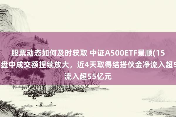 股票动态如何及时获取 中证A500ETF景顺(159353)盘中成交额捏续放大，近4天取得结搭伙金净流入超55亿元