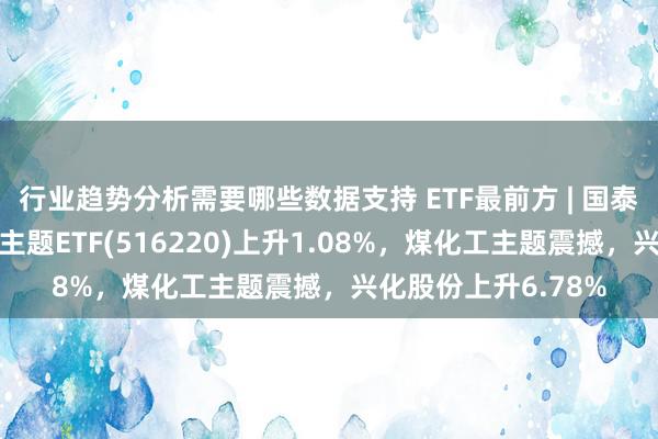 行业趋势分析需要哪些数据支持 ETF最前方 | 国泰中证细分化工产业主题ETF(516220)上升1.08%，煤化工主题震撼，兴化股份上升6.78%