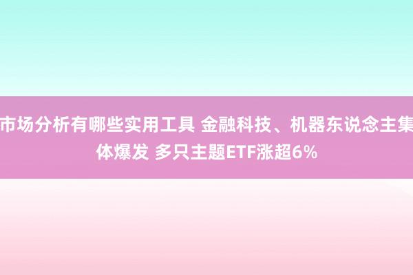 市场分析有哪些实用工具 金融科技、机器东说念主集体爆发 多只主题ETF涨超6%