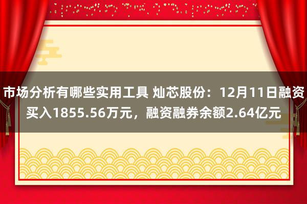 市场分析有哪些实用工具 灿芯股份：12月11日融资买入1855.56万元，融资融券余额2.64亿元