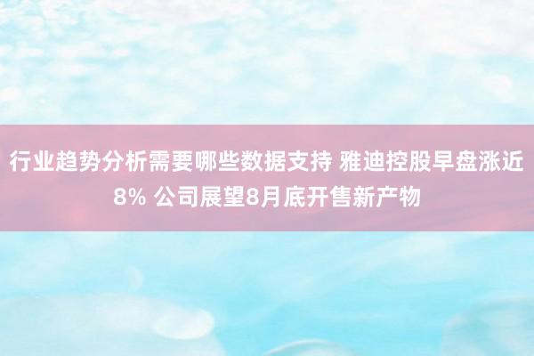 行业趋势分析需要哪些数据支持 雅迪控股早盘涨近8% 公司展望8月底开售新产物