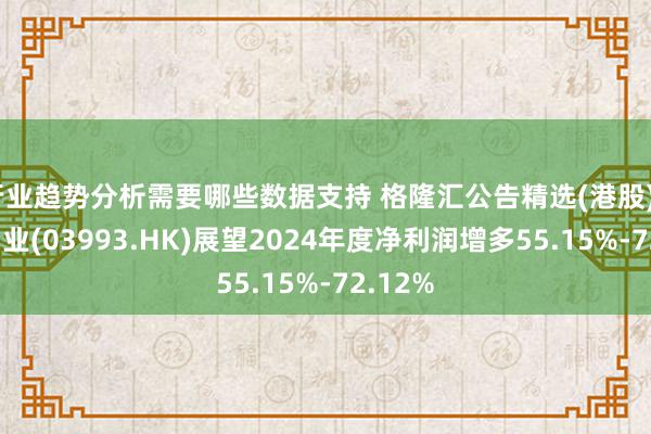 行业趋势分析需要哪些数据支持 格隆汇公告精选(港股)︱洛阳钼业(03993.HK)展望2024年度净利润增多55.15%-72.12%