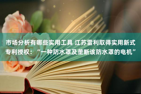 市场分析有哪些实用工具 江苏雷利取得实用新式专利授权：“一种防水罩及垄断该防水罩的电机”