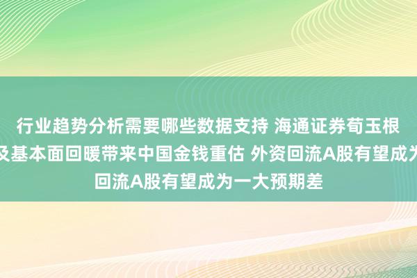 行业趋势分析需要哪些数据支持 海通证券荀玉根：科技冲破及基本面回暖带来中国金钱重估 外资回流A股有望成为一大预期差