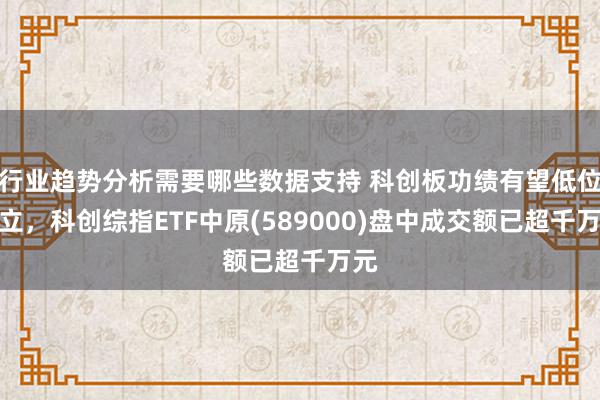 行业趋势分析需要哪些数据支持 科创板功绩有望低位竖立，科创综指ETF中原(589000)盘中成交额已超千万元