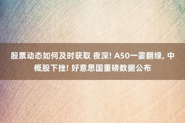 股票动态如何及时获取 夜深! A50一霎翻绿, 中概股下挫! 好意思国重磅数据公布